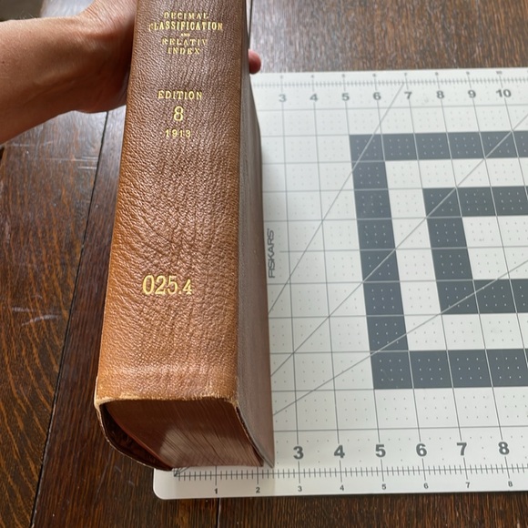 Dewey Decimal Classification and Index by Melvil Dewey, Ed. 8, copyright 1913 - Picture 3 of 16